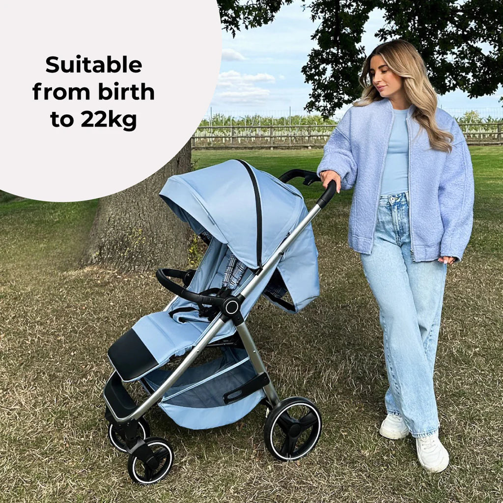 My Babiie MB160 Pushchair - Blue Plaid
