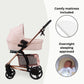My Babiie MMB200i 3-in-1 Travel System with i-Size Car Seat - Dani Dyer Pink Plaid