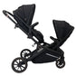 MB33 Dani Dyer Black Leopard Tandem Pushchair