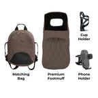 MB450 LUXE 3-in-1 Travel System with Rotating Car Seat + Base - Cookie (Exclusive)