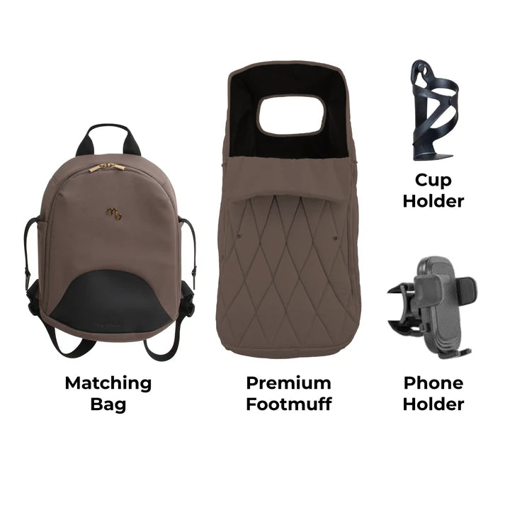 MB450 LUXE 3-in-1 Travel System with Rotating Car Seat + Base - Cookie (Exclusive)