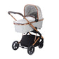 My Babiie MB500i Dani Dyer Rose Gold Marble iSize Travel System 3 in 1