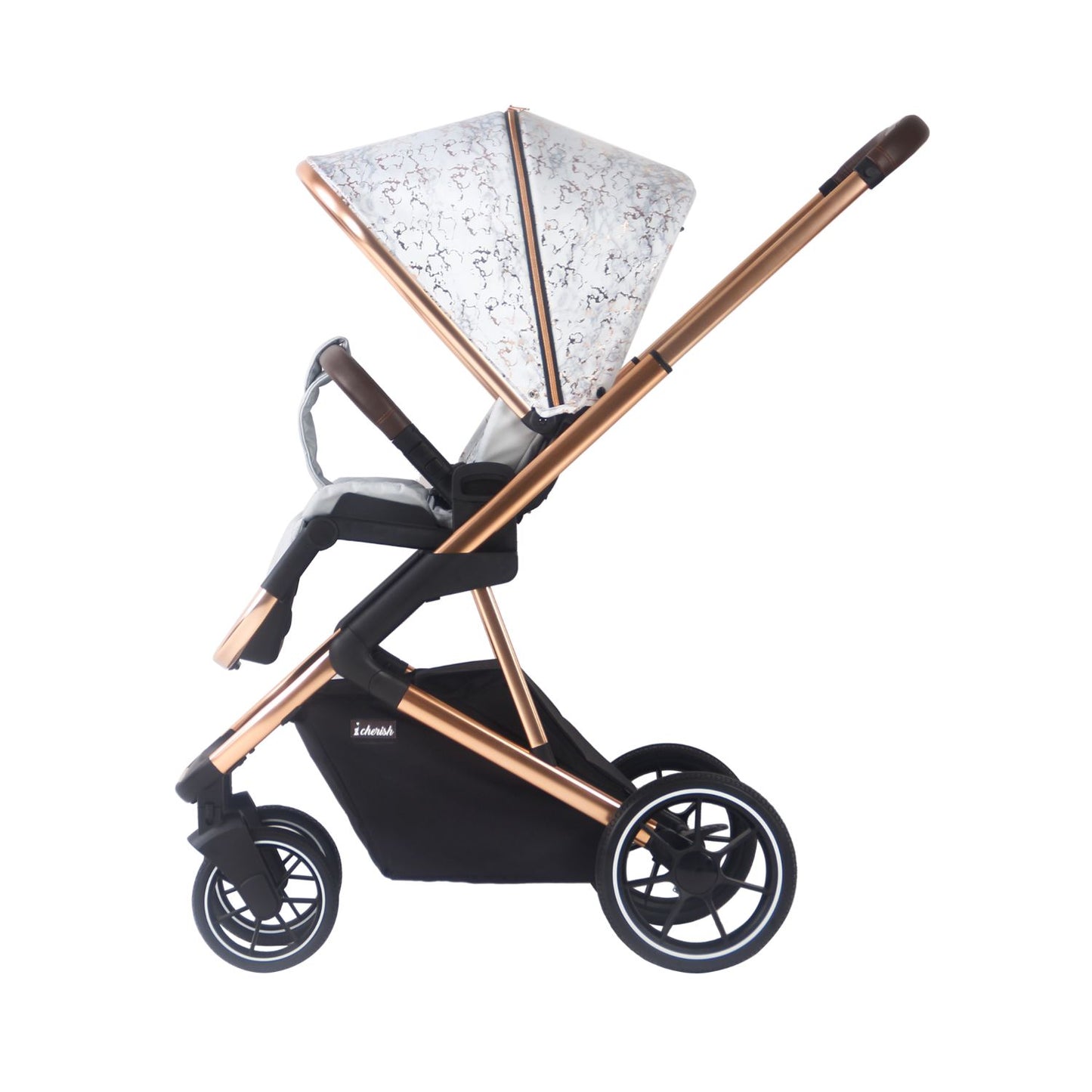 MB500i Dani Dyer Rose Gold Marble iSize Travel System