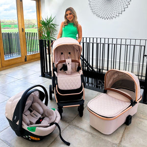 MB500i Dani Dyer Rose Gold Stone iSize Travel System