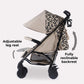 My Babiie MB51 Stroller - Dani Dyer Fawn Leopard