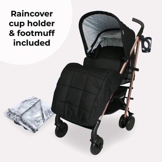 My Babiie MB51 Billie Faiers Rose Gold Black Quilted Stroller