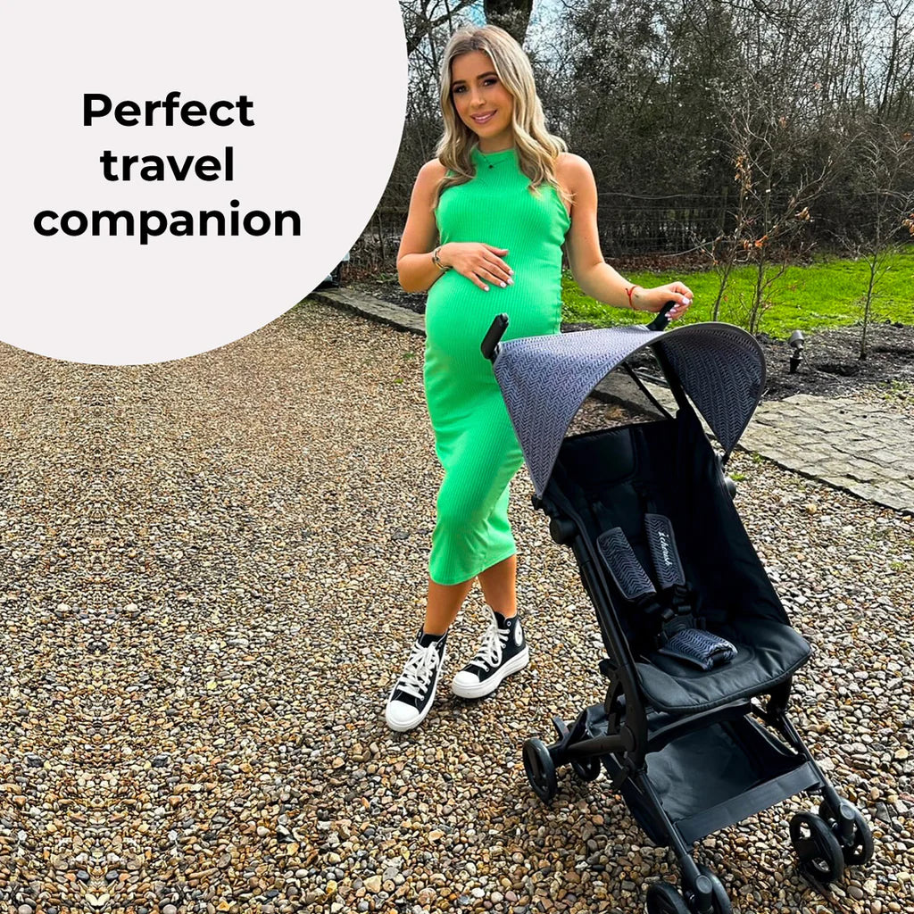 My Babiie MBX5 Ultra Compact Stroller - Dani Dyer Black Chevron