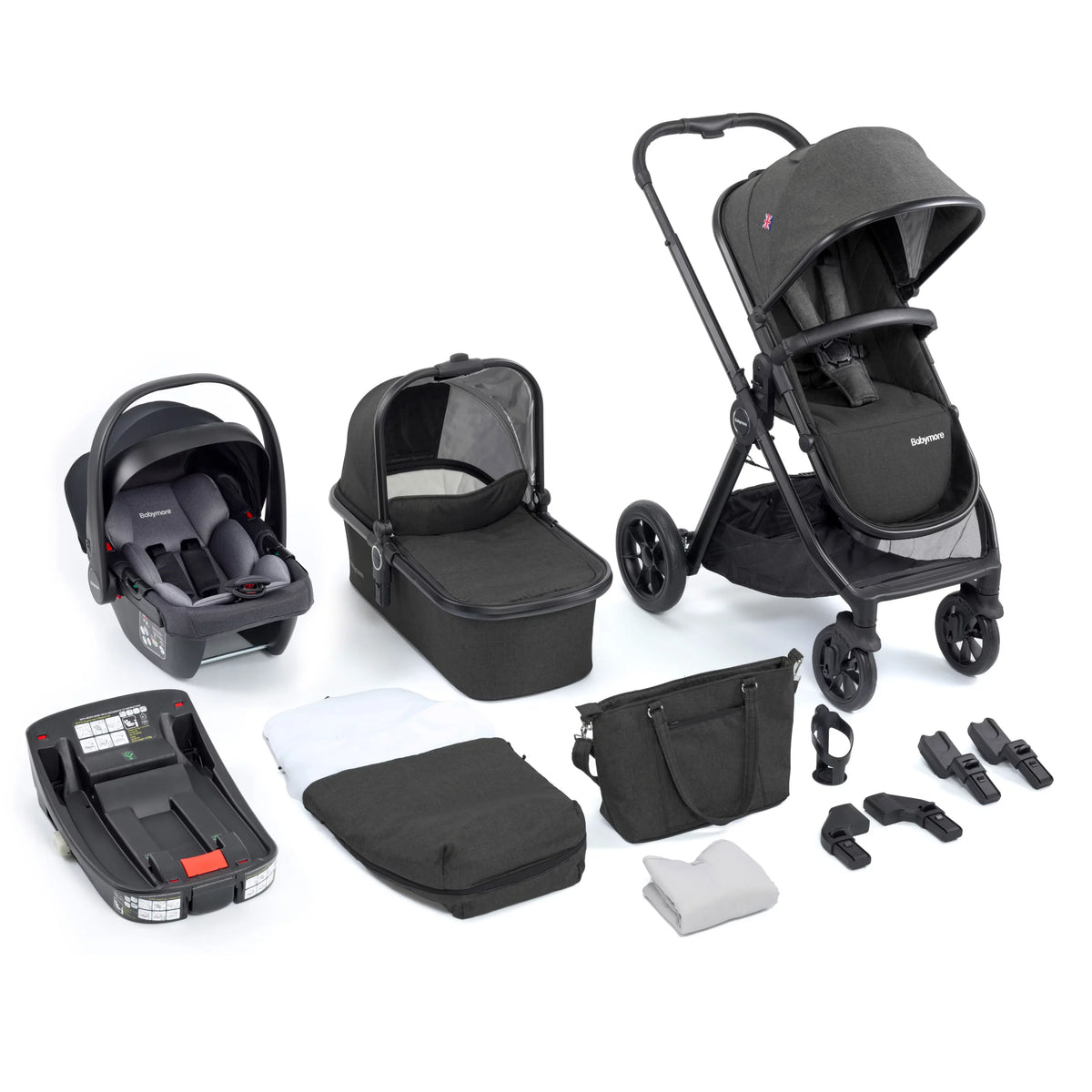 Memore V2 Travel System 13 Piece Coco with Base - Black