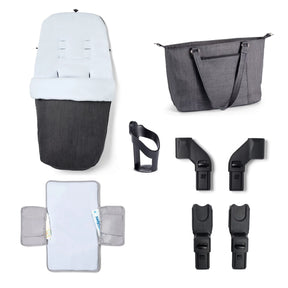 Memore V2 Travel System 13 Piece Coco with Base - Chrome