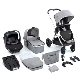 Memore V2 Travel System 13 Piece Pecan i-Size – Silver