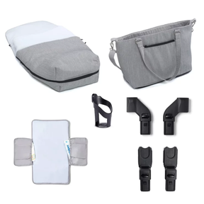 Memore V2 Travel System 13 Piece Pecan i-Size – Silver