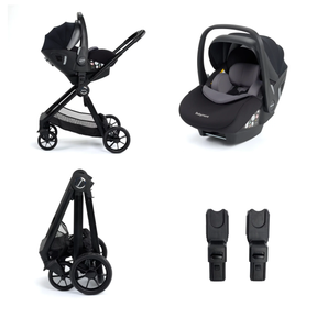 Mimi Travel System Pecan i-Size Car Seat - Black