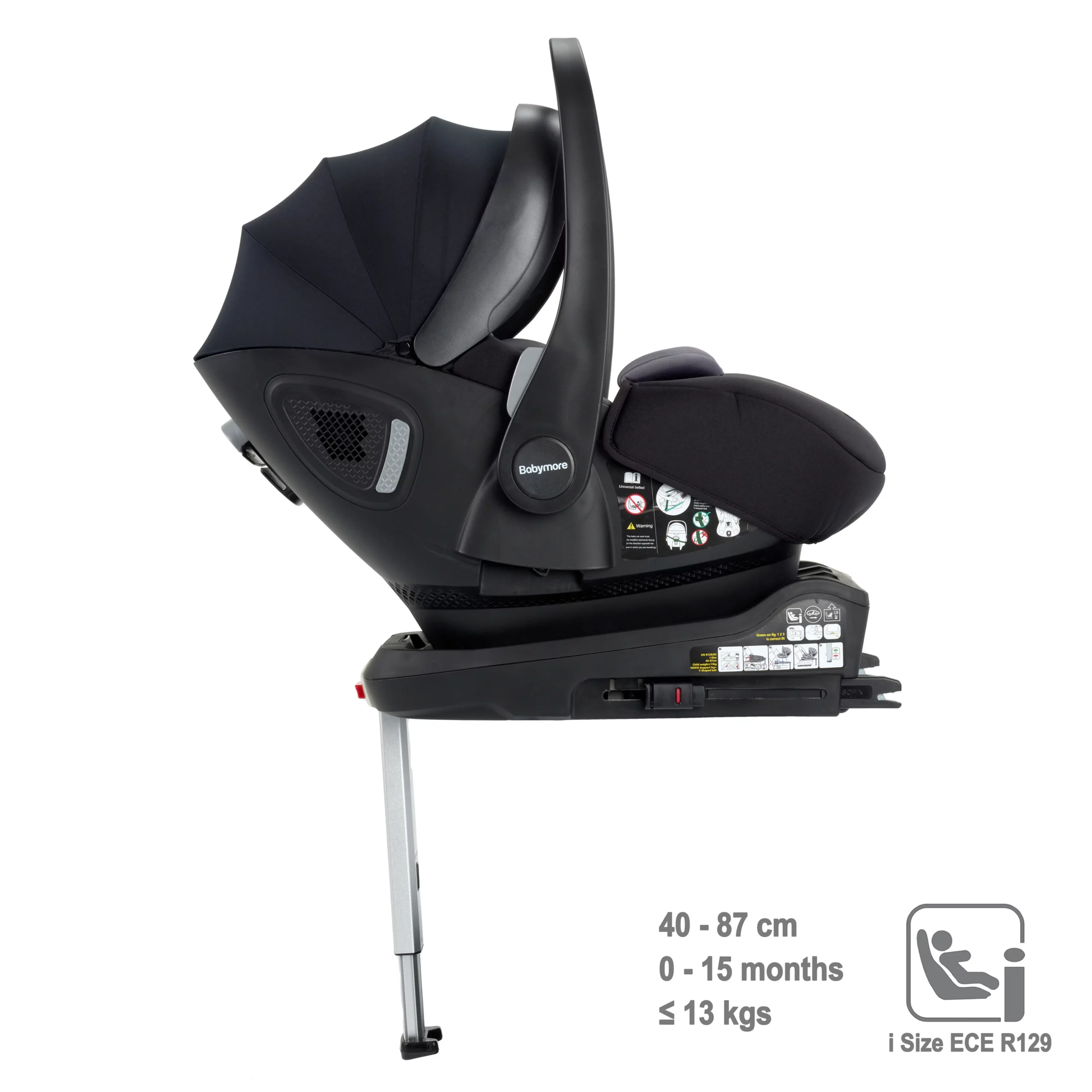 Isofix and sales belted car seat
