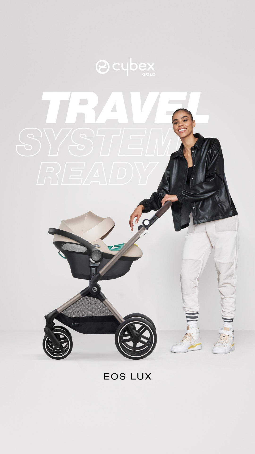 Cybex EOS LUX Stroller Seashell Beige