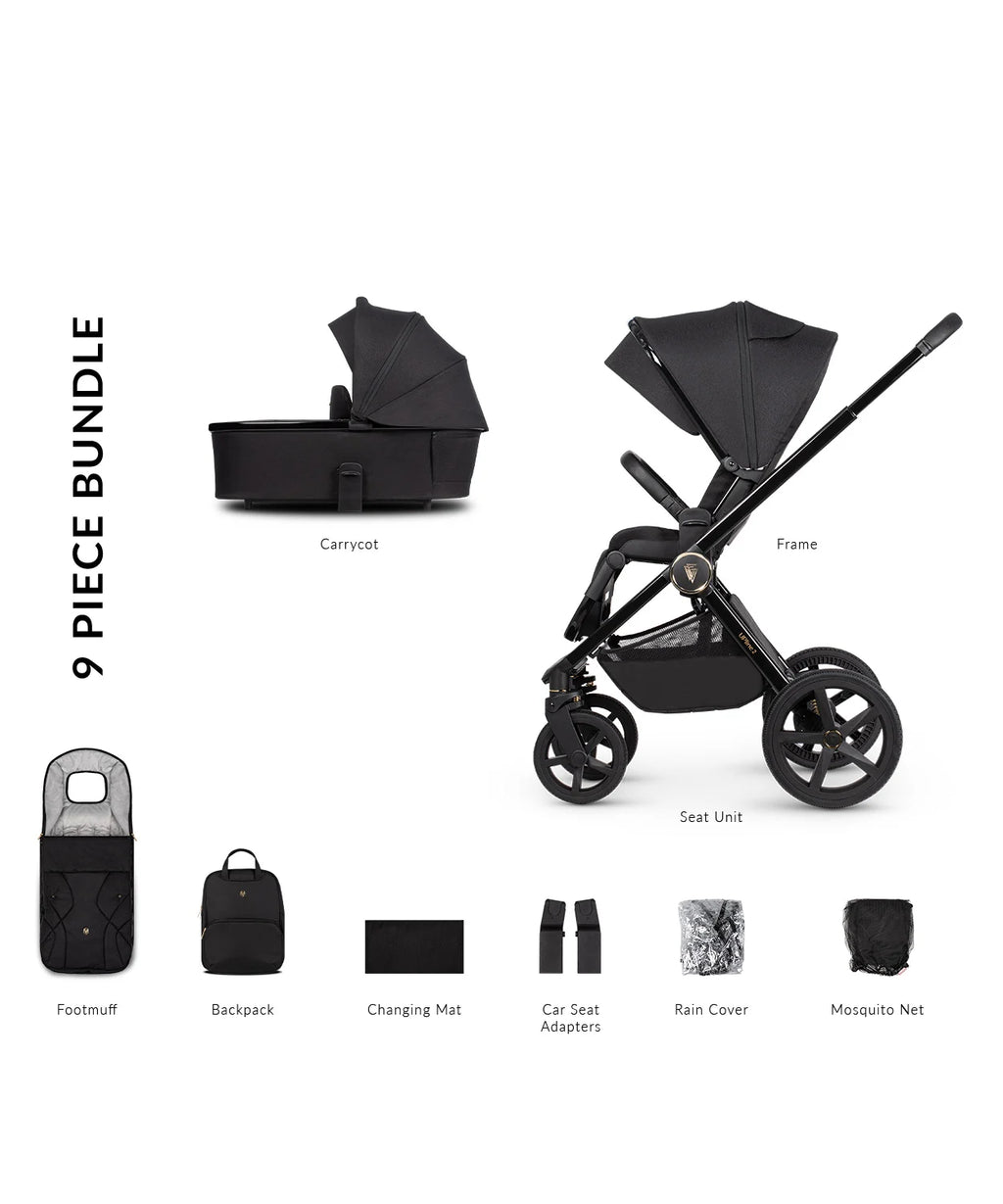Venicci Upline 2 All Black 3 In 1 (Tiago Black)