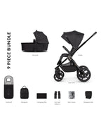 Venicci Upline 2 All Black 3 In 1 (Tiago Black)