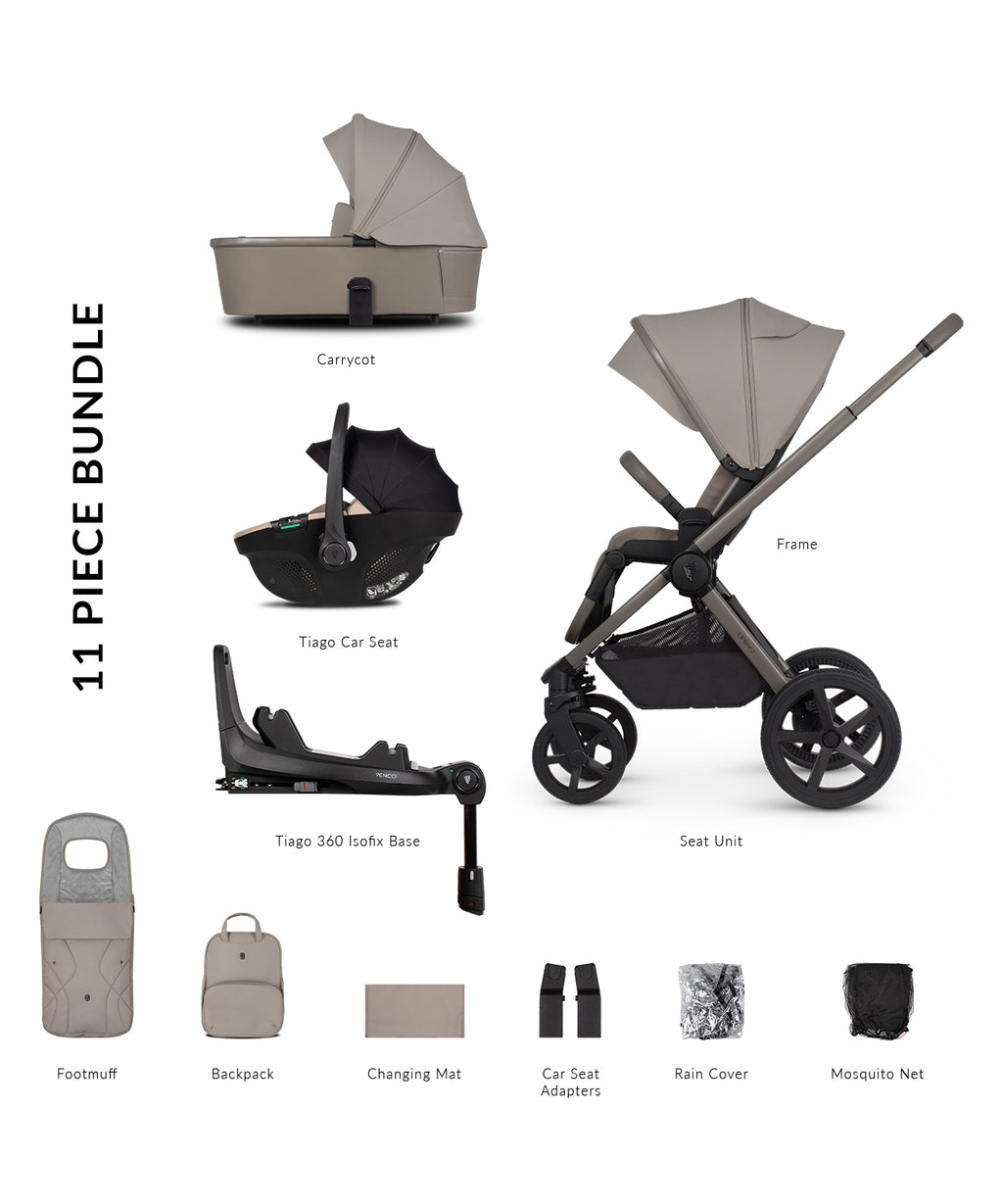 Venicci Upline 2 Tapue 3 In 1 Plus Base (Tiago Beige)