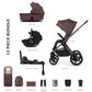 Venicci Upline 2 3 In 1 Plus Base- Special Edition Burgundy (Tiago Black)