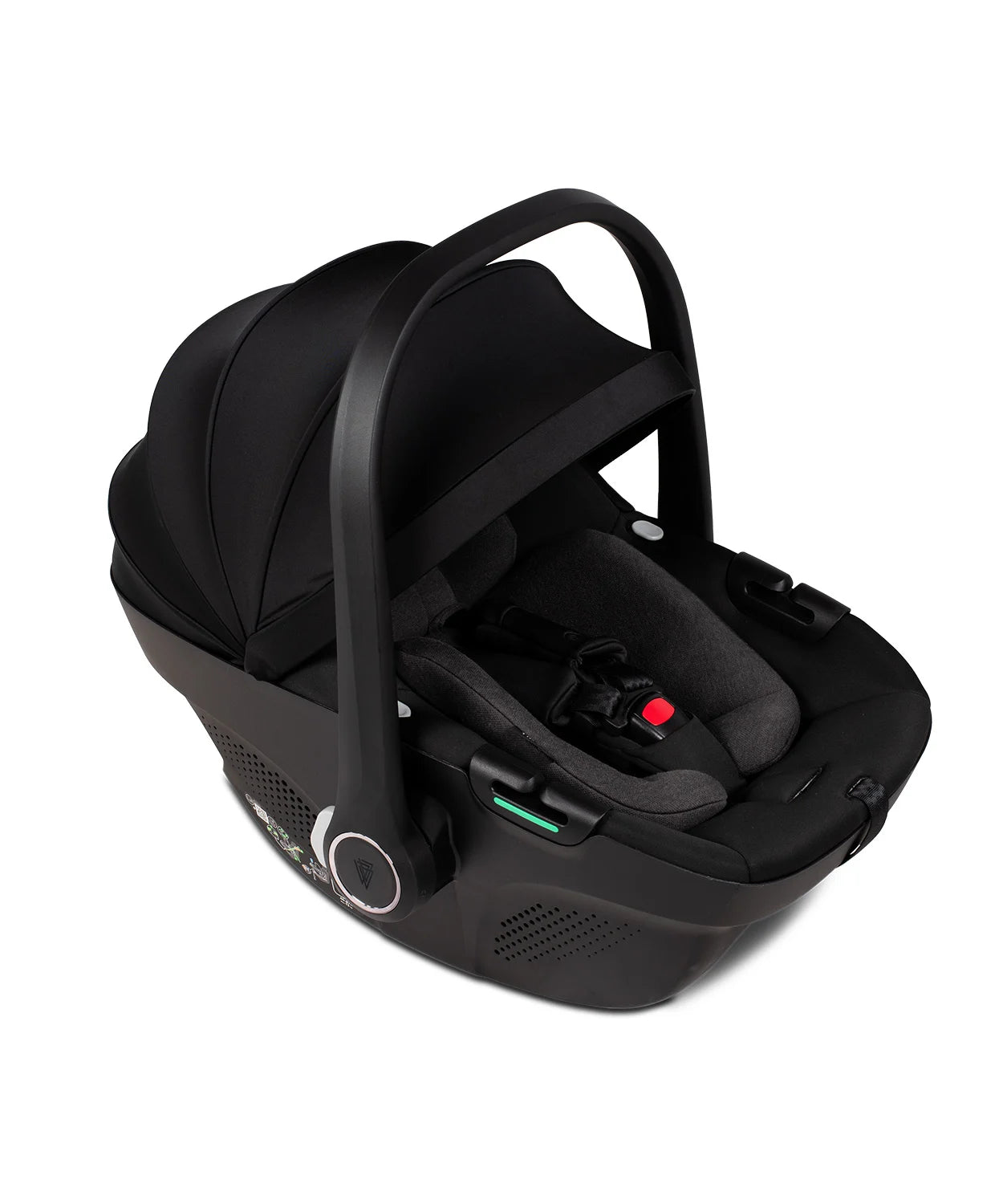 Upline 2 All Black Pram 3 in 1 Plus Base (Tiago Black)