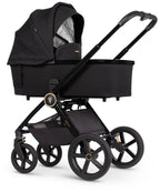 Upline 2 All Black Pram 3 in 1 Plus Base (Tiago Black)