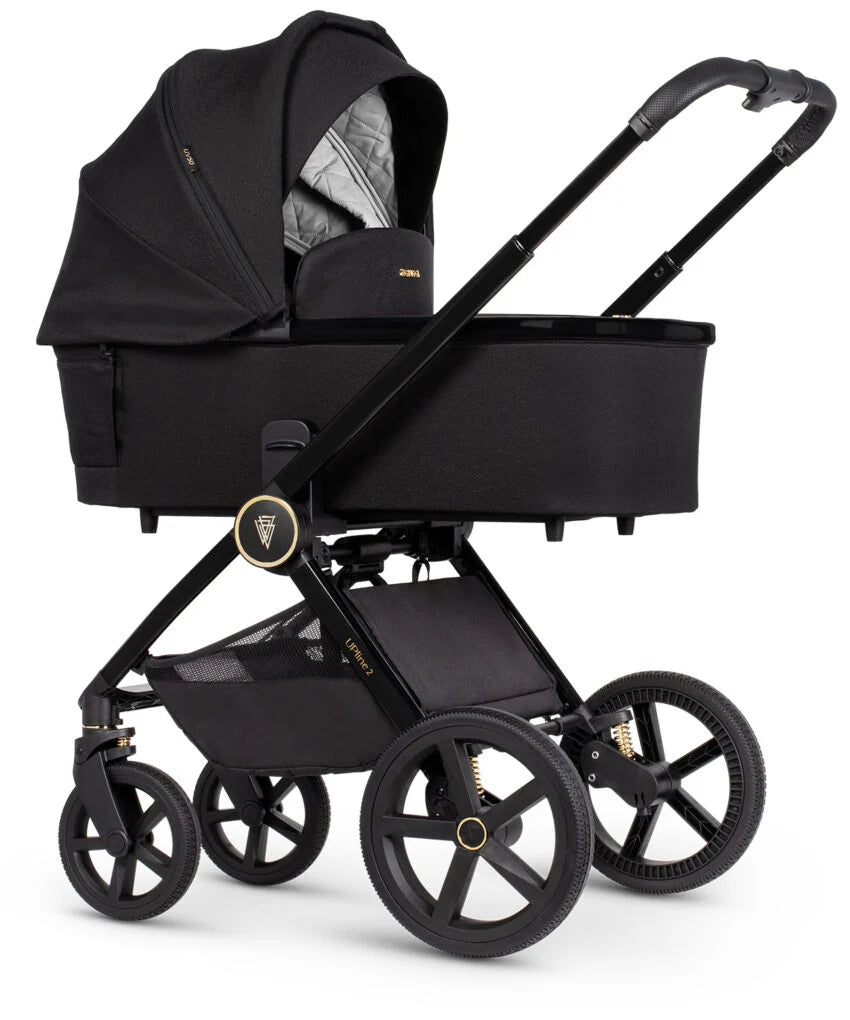 Venicci Upline 2 All Black 3 In 1 Plus Base (Tiago Beige)