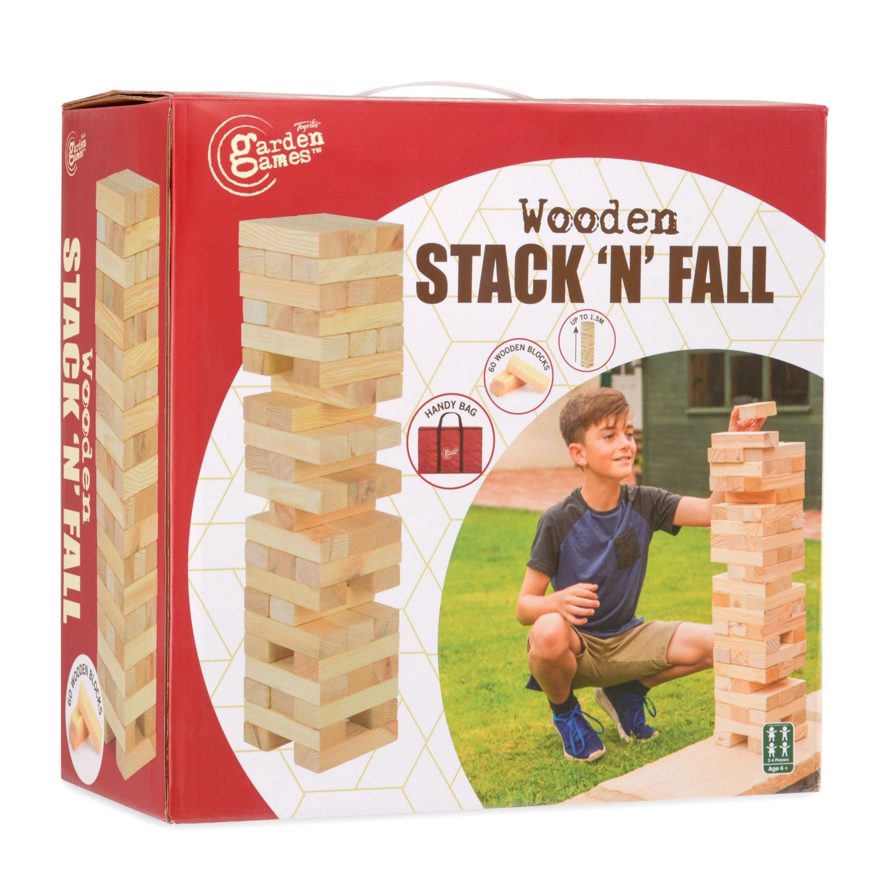 Garden Games Wooden Giant Stack n Fall