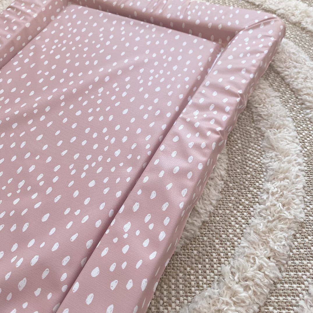 Bobbin and Bumble - Baby Changing Mats - Dusky Pink Spots