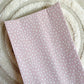 Dusky Pink Dot Wedge Changing Mat | Handmade UK