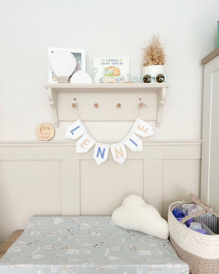 Blue Hot Air Balloon Wedge Baby Changing Mat | Anti-Roll