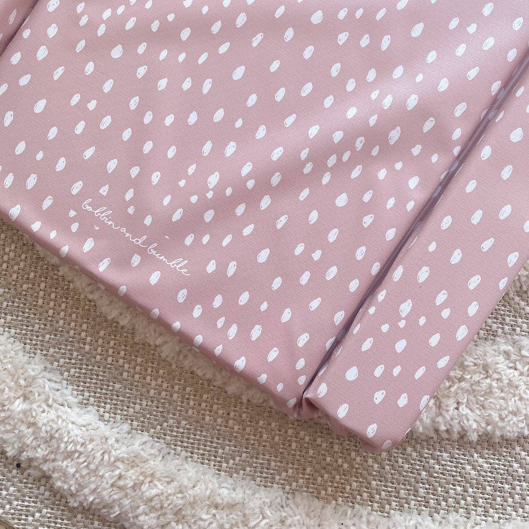 Bobbin and Bumble - Baby Changing Mats - Dusky Pink Spots