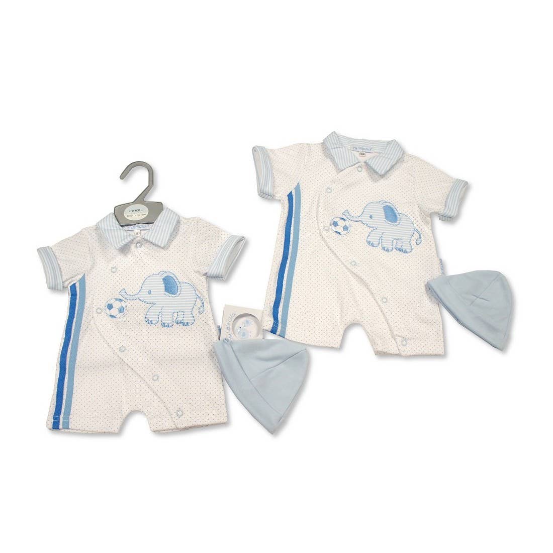 Baby Boys Romper with Hat - Elephant