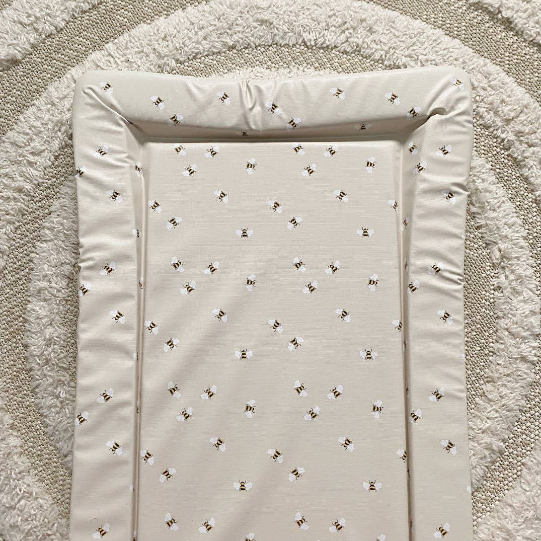 Baby Changing Mat | Bee Print | Handmade UK