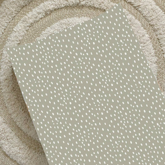 Sage Spots Wedge Baby Changing Mat | Handmade UK
