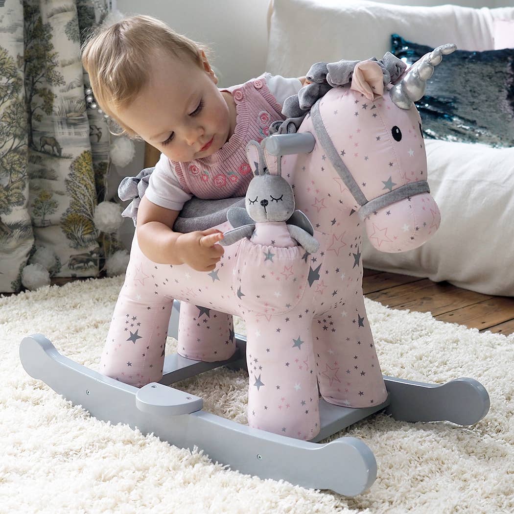 Celeste & Fae Rocking Unicorn - children's toys, wooden toys