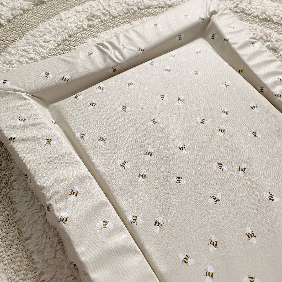 Baby Changing Mat | Bee Print | Handmade UK
