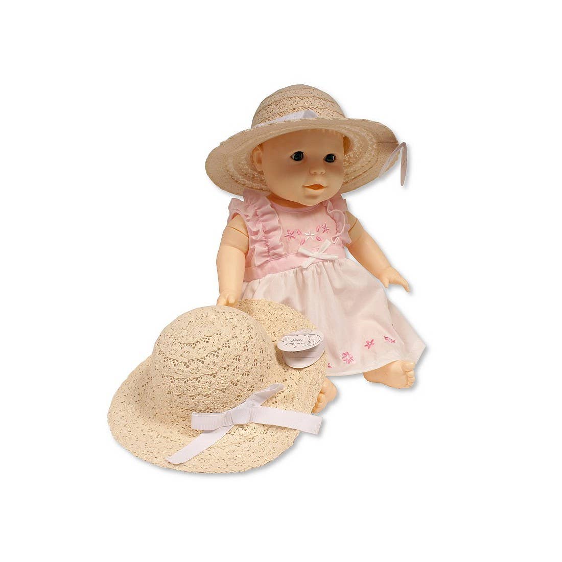 Baby Girls Paper Straw Hat