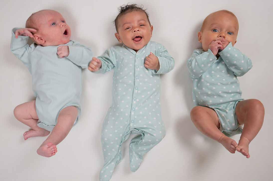 3 pack Sleepsuit Baby Essentials Winter Sky