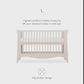 Cuddleco Clara Mini Cot Bed - Cashmere