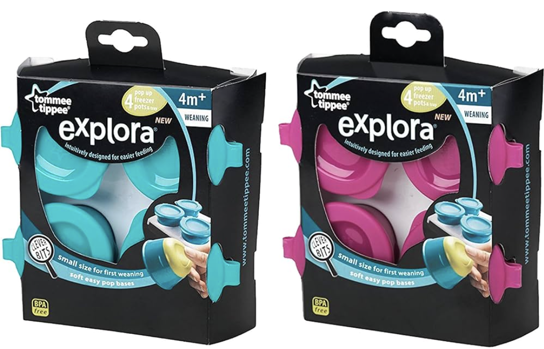 Tommee Tippee X4 Freezer Pop Pots Including Tray