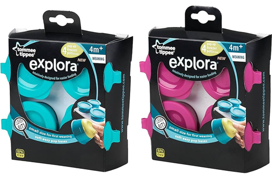 Tommee Tippee X4 Freezer Pop Pots Including Tray