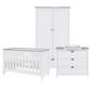 Tuti Bambini Verona 3 Piece Room Set - White/Oak