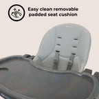 My Babiie Luxe Highchair- Grey