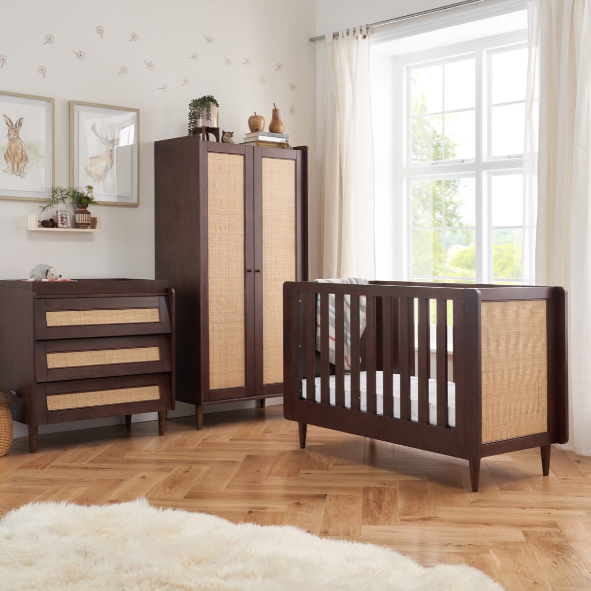 Tutti Bambini Japandi Mini 3pc Room Set - Warm Walnut