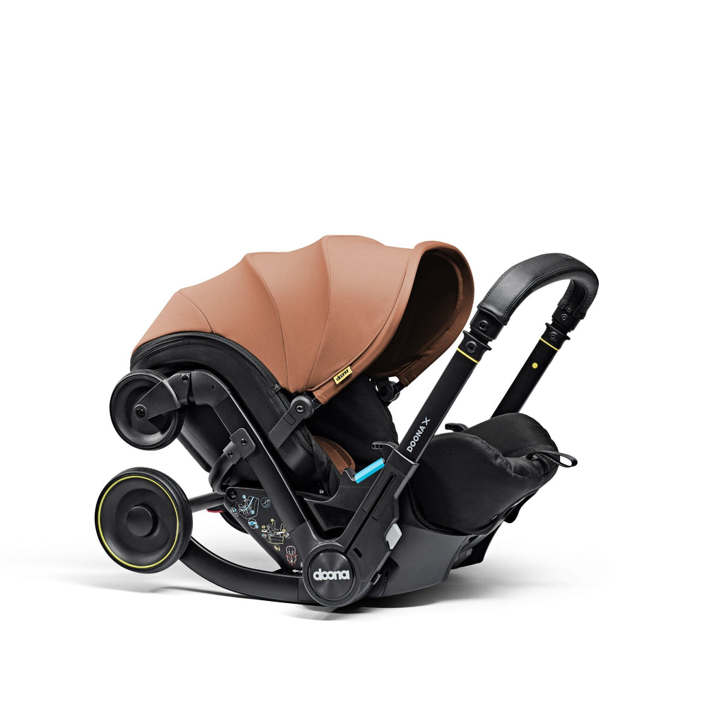 Doona X Recline Car Seat & Stroller - Terracota Inc FREE Vehicle Seat Protector Worth £29.95!