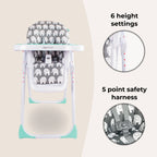 My Babiie Premium Highchair- Elephant