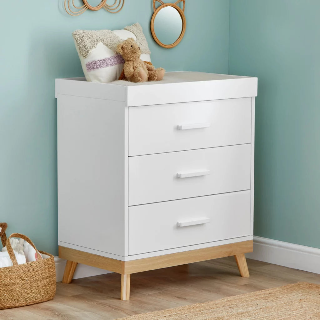 Mona Nursery Chest Changer – White