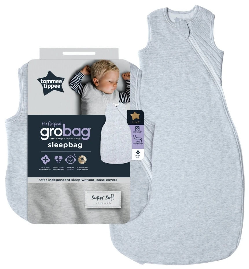 Tommee Tippee Sleep Bag Grey Marl 6-18m 0.2 Tog