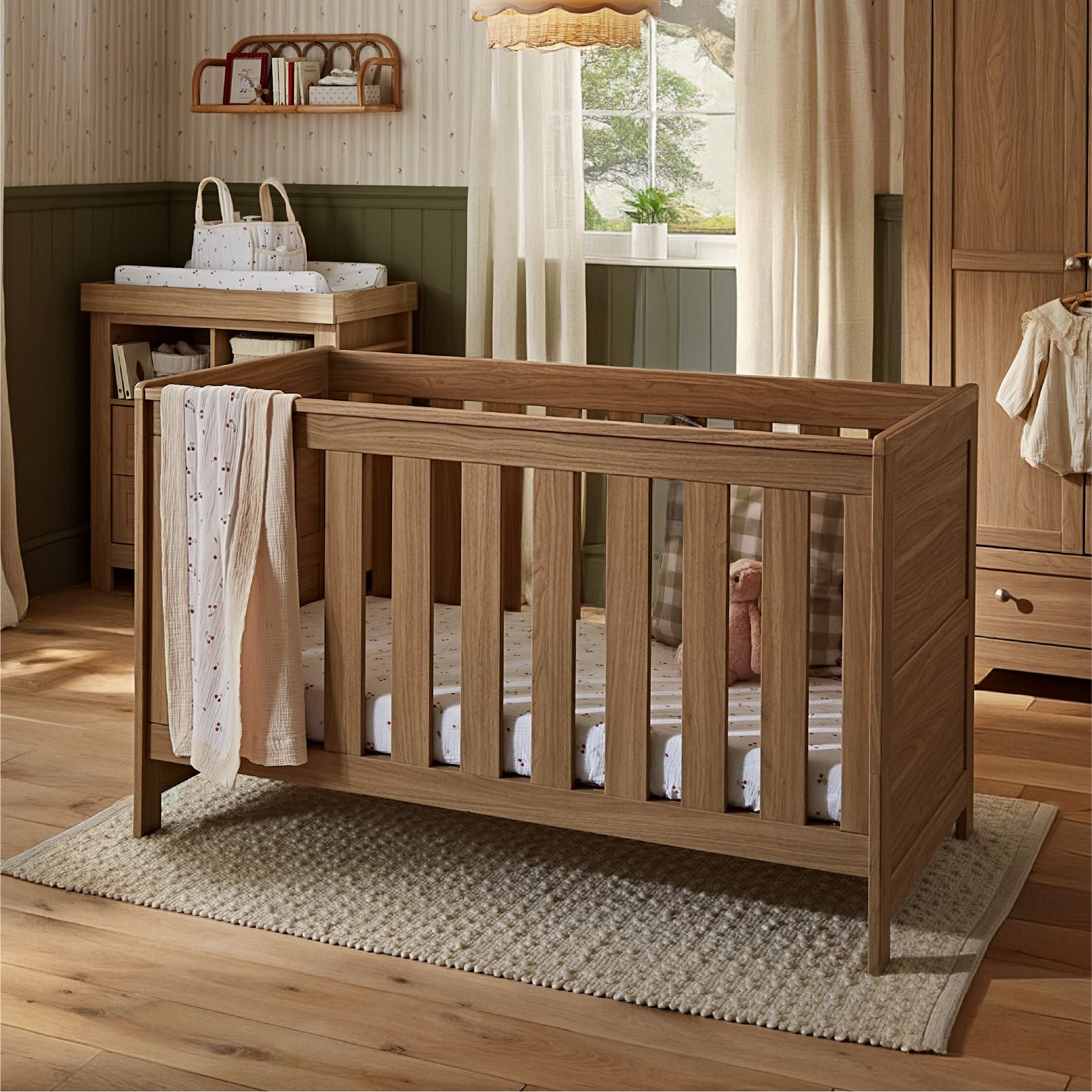 Burford 3 Piece Nursery Furniture Set - Oak