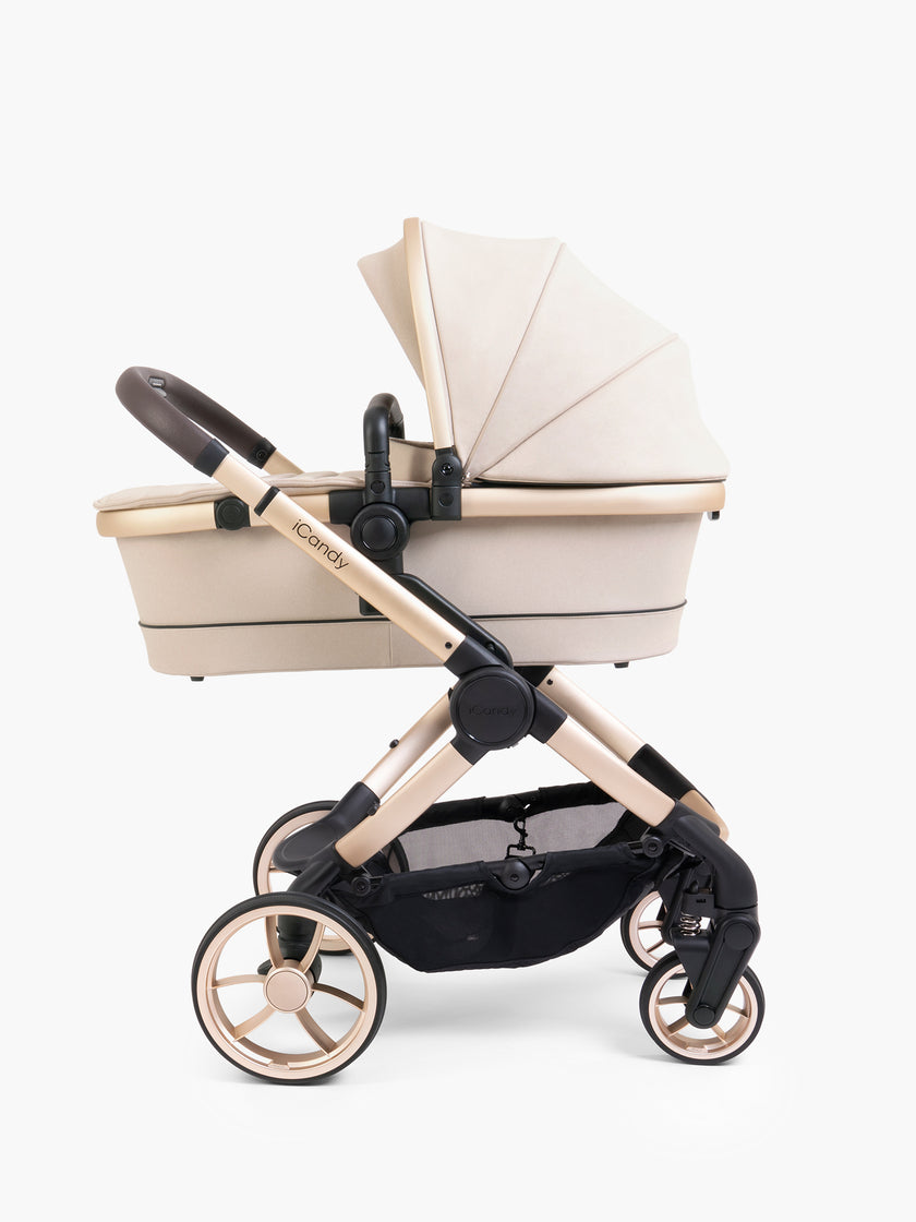 icandy Peach 7 Biscotti Pushchair and Carrycot - Complete Car Seat Bundle