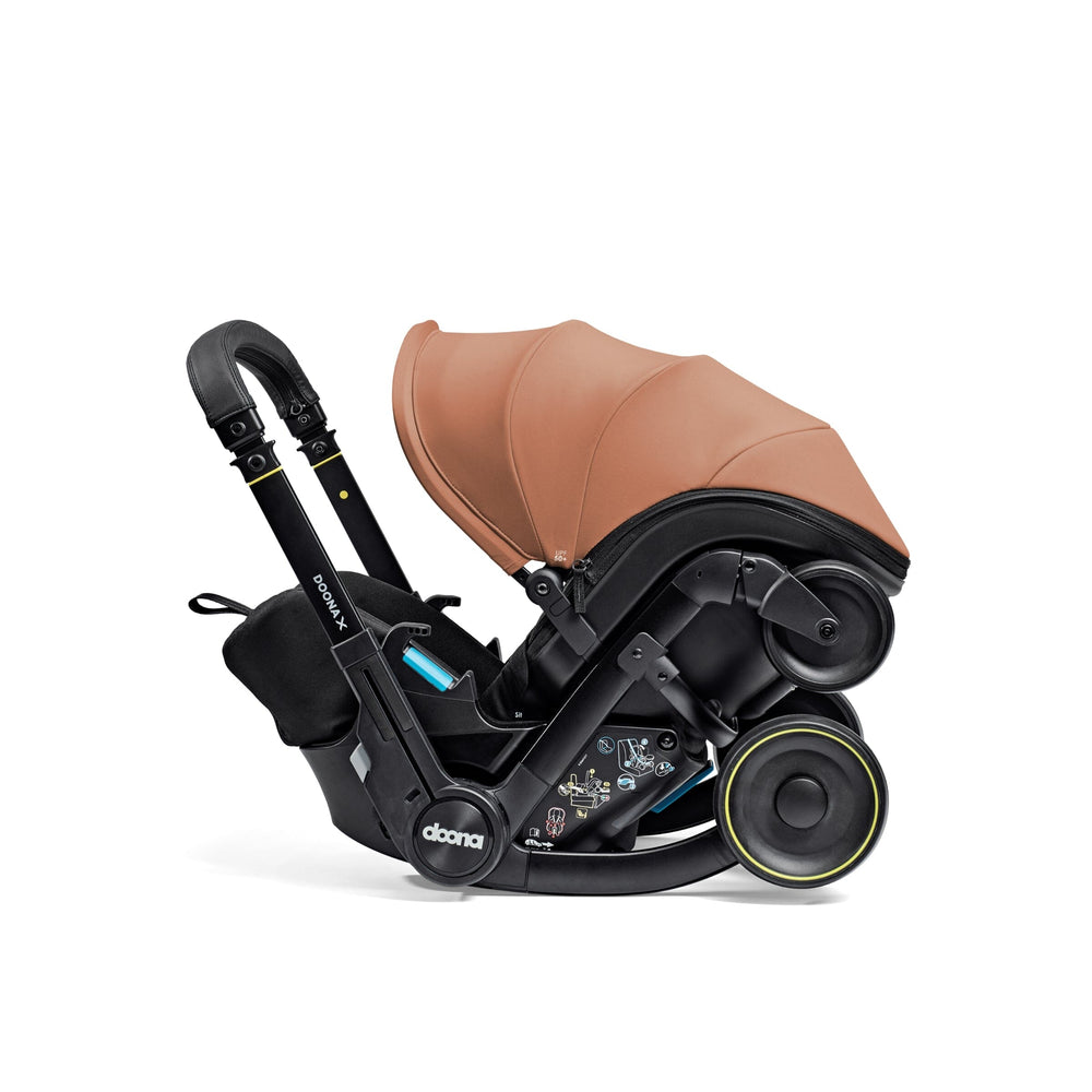 Doona X Recline Car Seat & Stroller - Terracota Inc FREE Vehicle Seat Protector Worth £29.95!